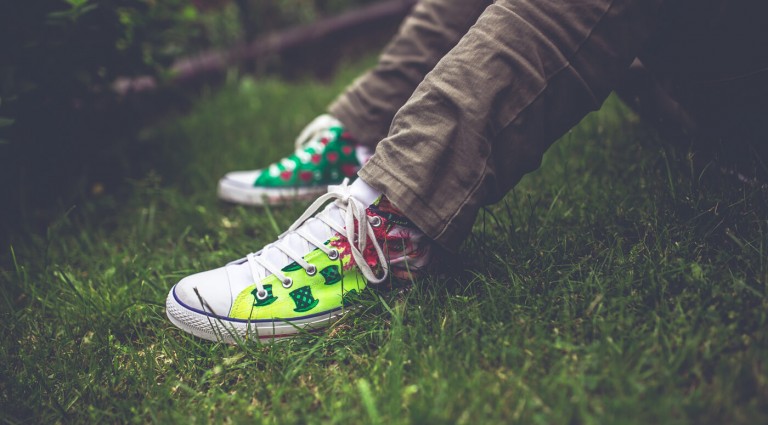 garden-sitting-grass-shoes