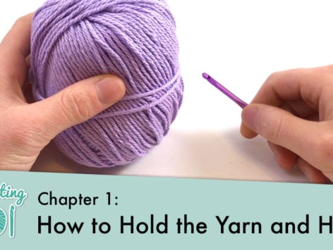 How To Hold Crochet Yarn & Crochet Hook - Beginners Must Know!