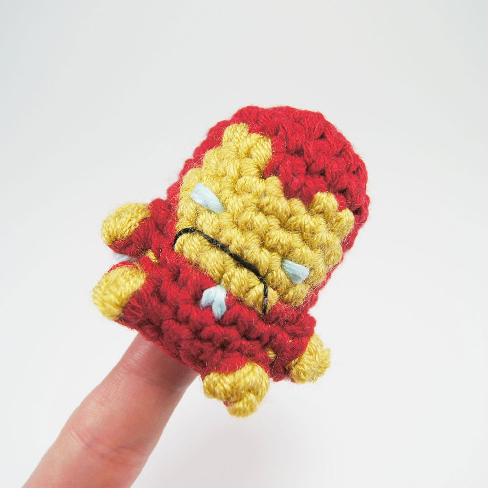 Download Crocheted Iron Man Finger Puppet Pattern - Club Crochet