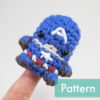 Captain America Amigurumi Finger Puppet Pattern