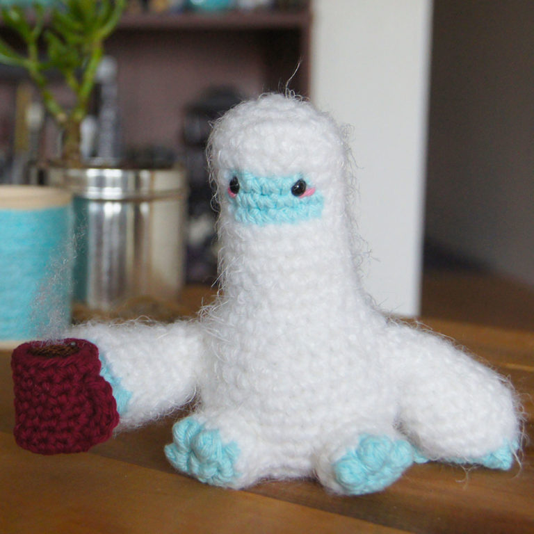 crocheted yeti