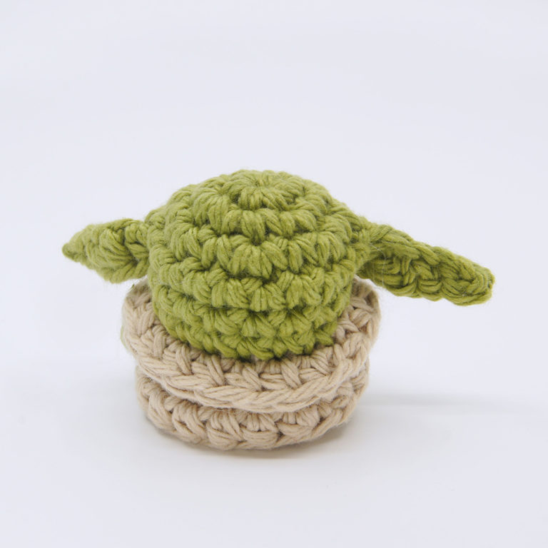 crocheted baby yoda