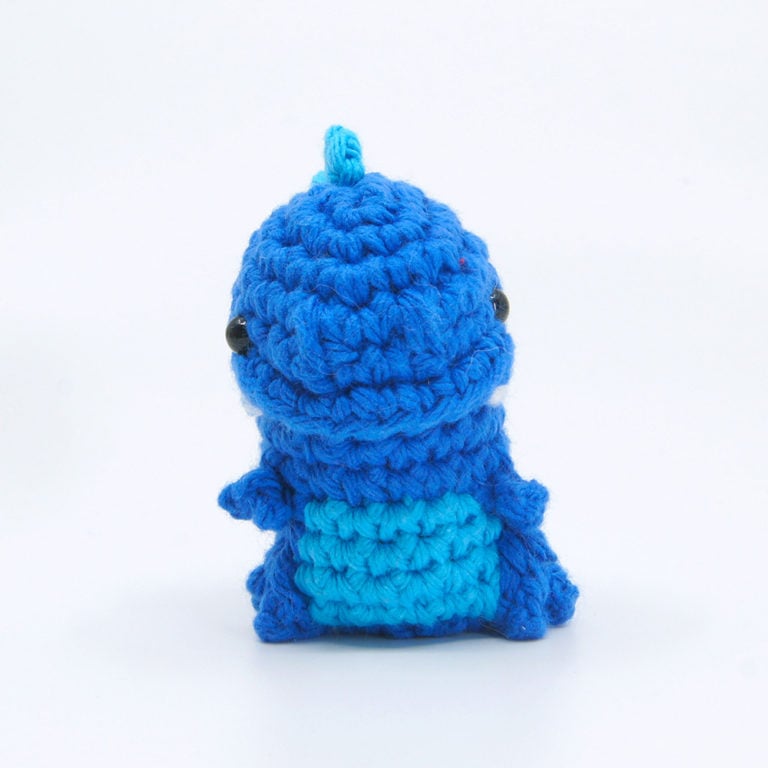 crocheted t-rex