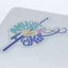 Anyone Can Be a Hooker (Transparent) Vinyl Crochet Sticker - Image 2
