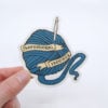 Professional Hooker (Blue) Vinyl Crochet Sticker