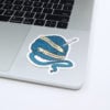 Professional Hooker (Blue) Vinyl Crochet Sticker - Image 2