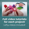 Themed Crochet Kit Bundle - Dinosaur + Cactus + Whale Beginner Crochet Kits - Image 10