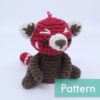 Ruby the Red Panda Amigurumi Crochet Pattern