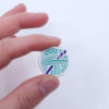 Club Crochet Logo Pin - Green - Image 2
