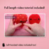 Giant Strawberry Crochet Amigurumi Kit - Image 3