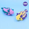 Crocheted Mini Ankylosaurus Dinosaur Amigurumi Pattern