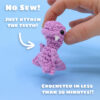 Crocheted Mini Raptor Dinosaur Amigurumi Pattern - Image 2