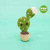 Flat Cactus Amigurumi Pattern