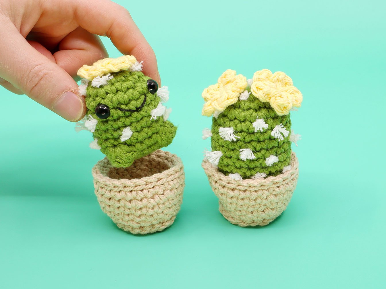 Flower Crochet Kit Tulip Flowerpot Step-by-step Video Tutorial DIY