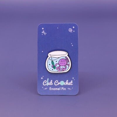 Yarn Octopus Enamel Pin – Under the Sea Seasonal Pin
