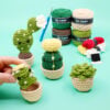 Themed Crochet Kit Bundle - Dinosaur + Cactus + Whale Beginner Crochet Kits - Image 4