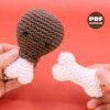 Turkey Leg and Bone Crochet Pattern