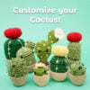 Themed Crochet Kit Bundle - Dinosaur + Cactus + Whale Beginner Crochet Kits - Image 7
