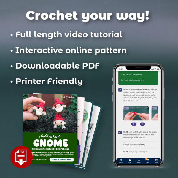 Minigurumi Gnome Crochet Pattern - Image 5