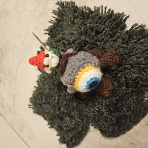 Gnomen and his pet rock monster