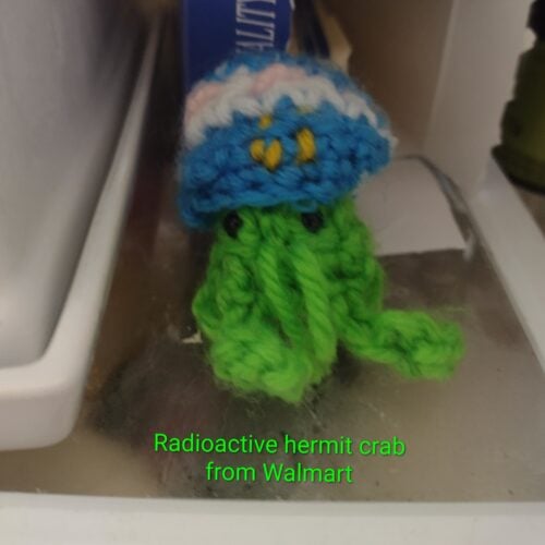 Radioactive hermit crab