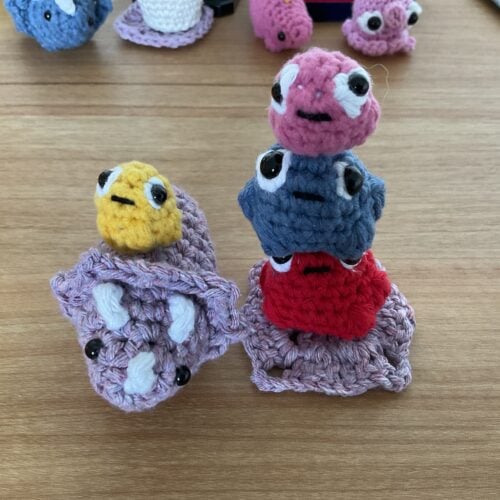 Frog jockey and frog tower!